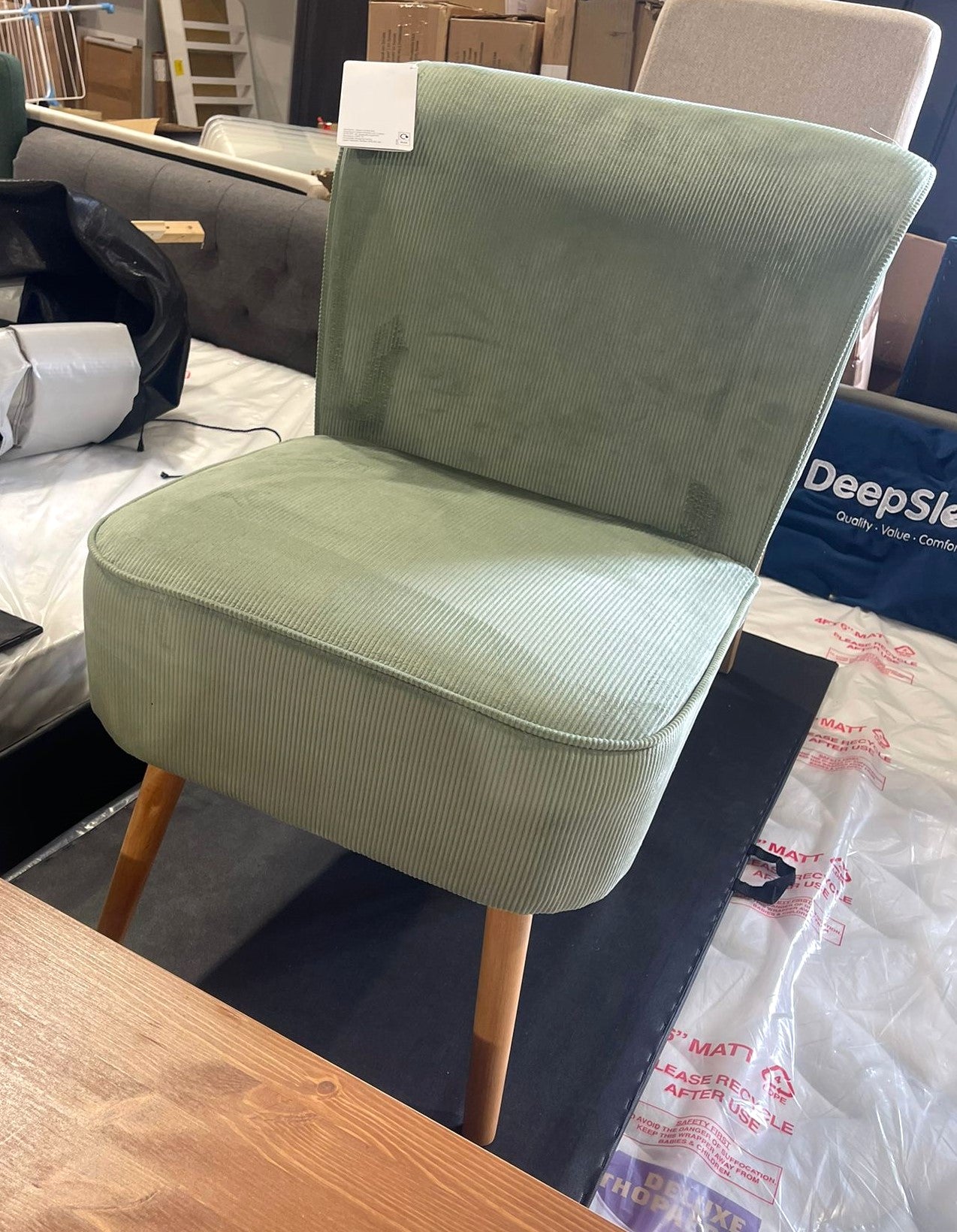 Habitat Eppy Fabric Accent Chair - Mint Green